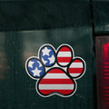 Pawsitively American Dog Paw Print American Flag Magnet