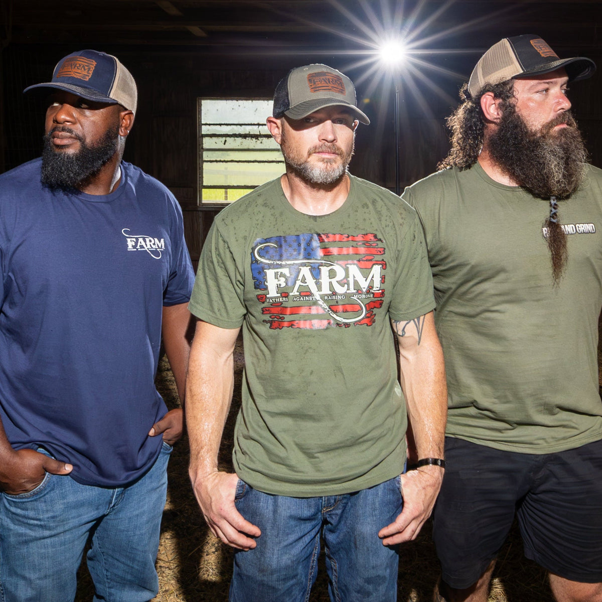 FARM Flag Tee - Military Green