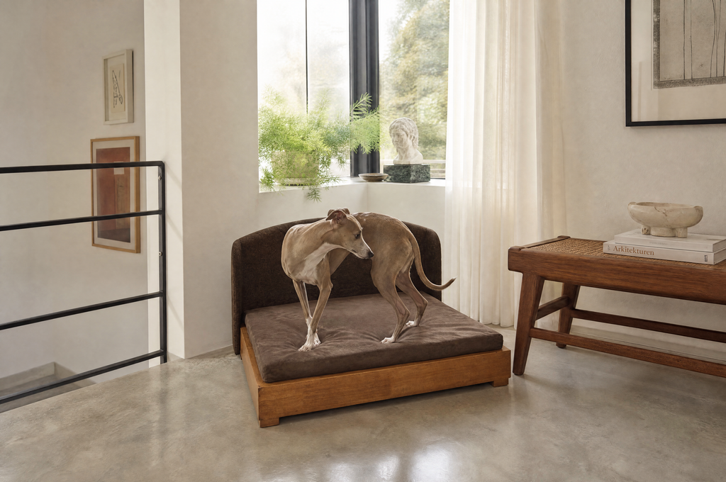 The Haven | Solid Hardwood Orthopedic Dog Bed