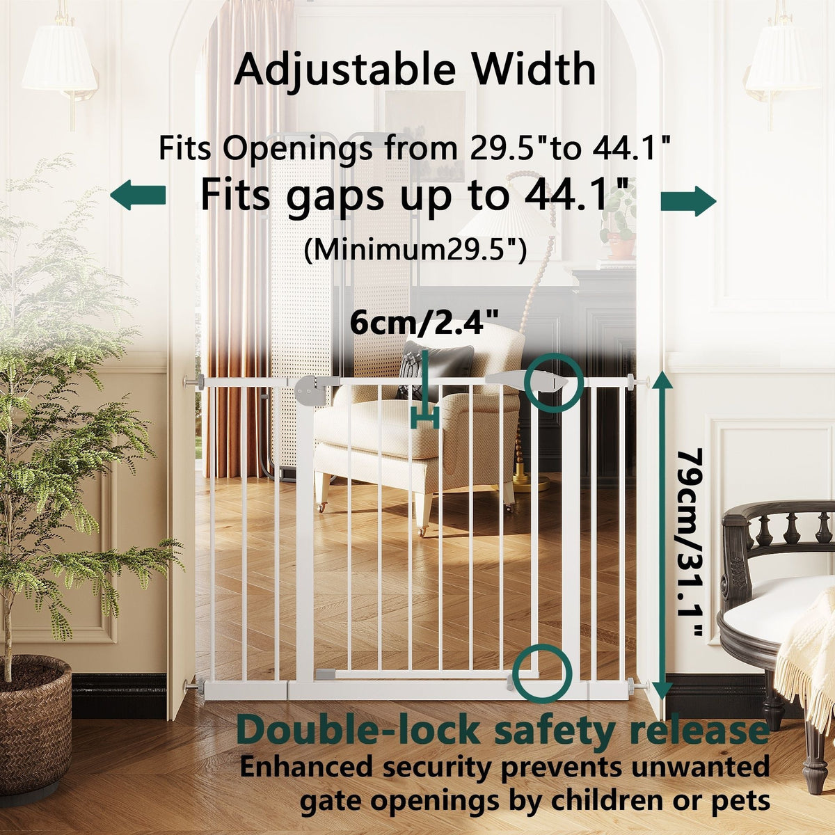 Dog Gate For Stairs And Doorways