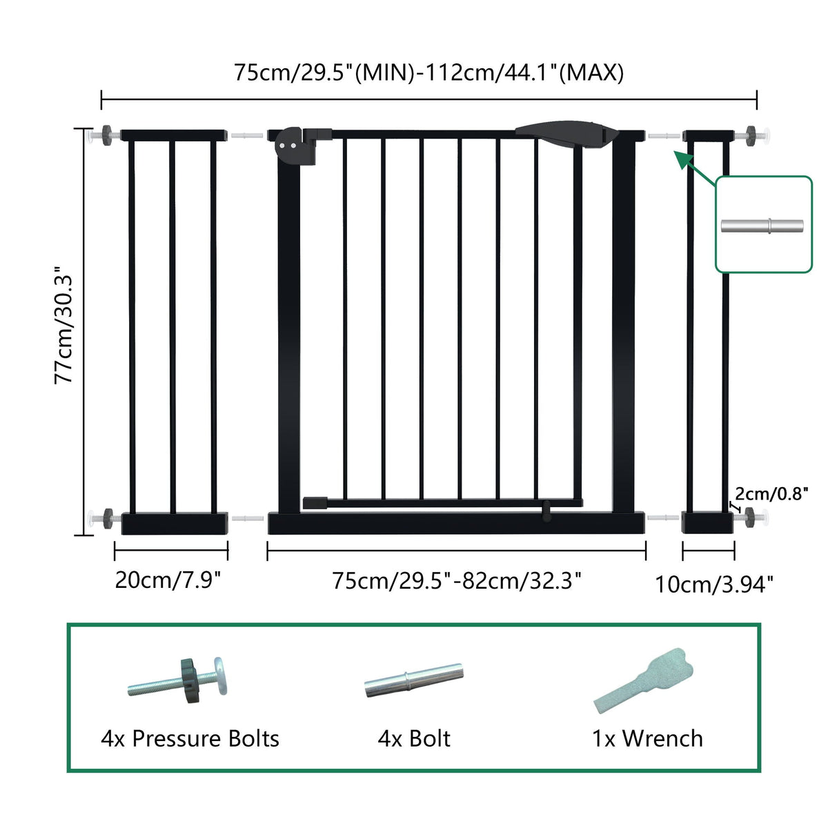 Dog Gate For Stairs And Doorways